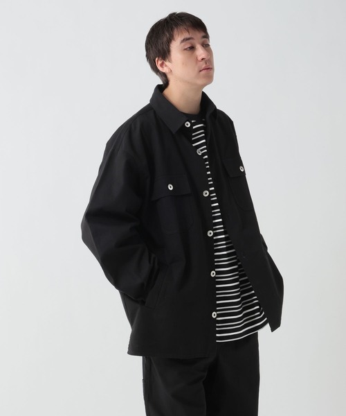 GEORGE'S（ジョージズ）の「ツイルシャツジャケット（テーラードジャケット・メンズ・ブルー/ブラック・MEDIUM/LARGE）」の22枚目の写真