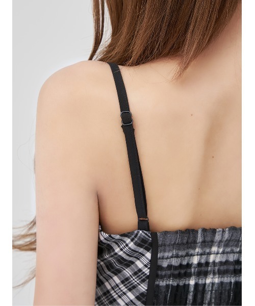 Darich ニットボレロダブルチェックミニワンピース BLK ニットボレロダブルチェックミニワンピース – Darich