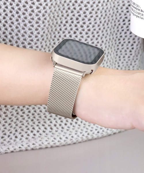 Urban Coral(アーバンコーラル)の「Apple Watch Band / アップルウォッチ マグネットバックルステンレスバンド / Urban Coral(デジタル腕時計・レディース・シルバー/ブラック/ゴールド系その他/ピンクゴールド/ゴールド・40mm/44mm)」の5枚目の写真