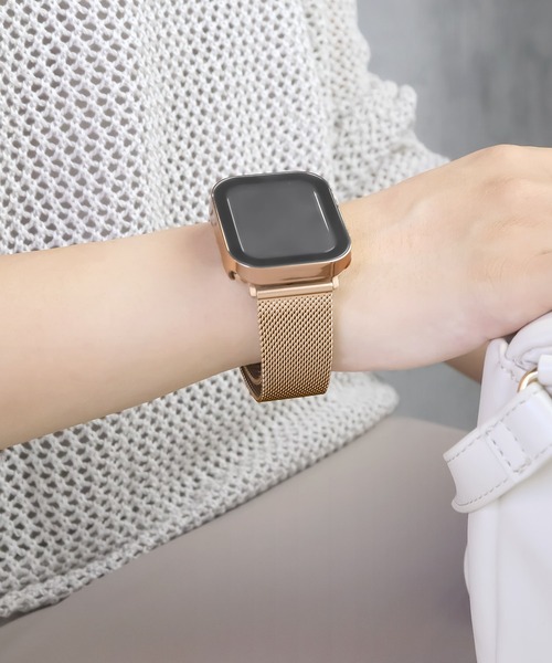 Urban Coral(アーバンコーラル)の「Apple Watch Band / アップルウォッチ マグネットバックルステンレスバンド / Urban Coral(デジタル腕時計・レディース・シルバー/ブラック/ゴールド系その他/ピンクゴールド/ゴールド・40mm/44mm)」の8枚目の写真