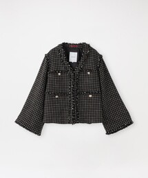 LOVELESS（ラブレス）の「ファンシーツイードジャケット（ノーカラージャケット）」