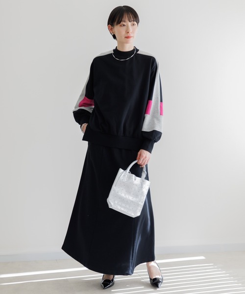 Paradise Picnic（パラダイスピクニック）の「配色スエット（スウェット・レディース・ブラック/アイボリー/グレー・FREE）」の12枚目の写真