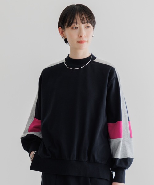 Paradise Picnic（パラダイスピクニック）の「配色スエット（スウェット・レディース・ブラック/アイボリー/グレー・FREE）」の15枚目の写真