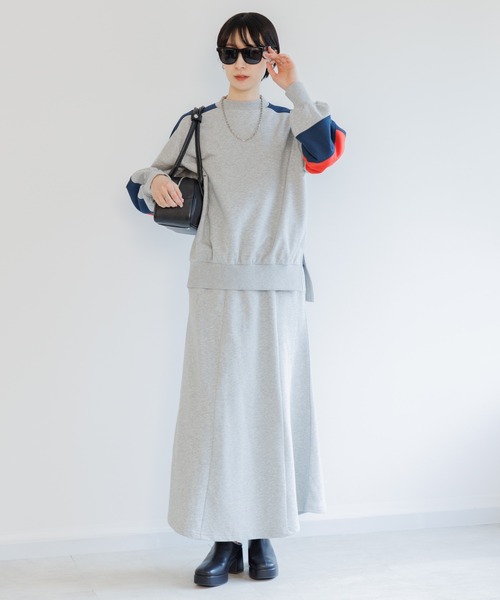 Paradise Picnic（パラダイスピクニック）の「配色スエット（スウェット・レディース・ブラック/アイボリー/グレー・FREE）」の20枚目の写真