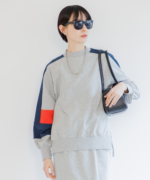 Paradise Picnic（パラダイスピクニック）の「配色スエット（スウェット・レディース・ブラック/アイボリー/グレー・FREE）」の21枚目の写真