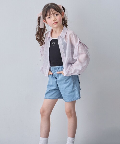 ANY(エニィ)の「バックリボン ショートパンツ(その他パンツ・キッズ・ブルー系7/ピンク系/ブラック系・110/120/130)」の5枚目の写真