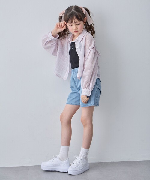 ANY(エニィ)の「バックリボン ショートパンツ(その他パンツ・キッズ・ブルー系7/ピンク系/ブラック系・110/120/130)」の6枚目の写真