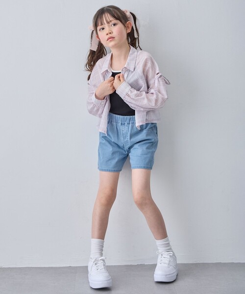 ANY(エニィ)の「バックリボン ショートパンツ(その他パンツ・キッズ・ブルー系7/ピンク系/ブラック系・110/120/130)」の7枚目の写真