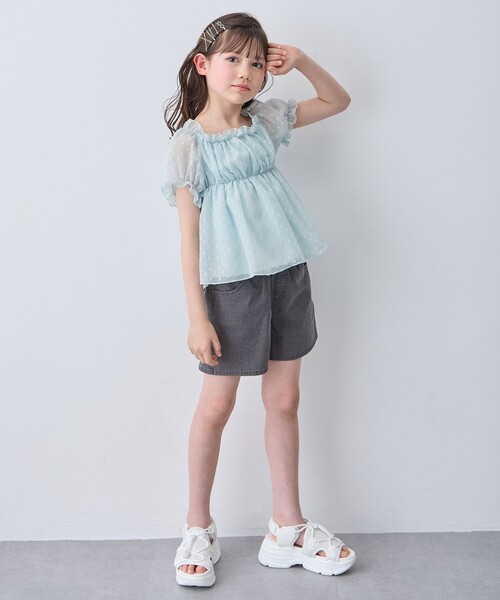 ANY(エニィ)の「バックリボン ショートパンツ(その他パンツ・キッズ・ブルー系7/ピンク系/ブラック系・110/120/130)」の10枚目の写真