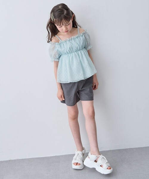 ANY(エニィ)の「バックリボン ショートパンツ(その他パンツ・キッズ・ブルー系7/ピンク系/ブラック系・110/120/130)」の11枚目の写真