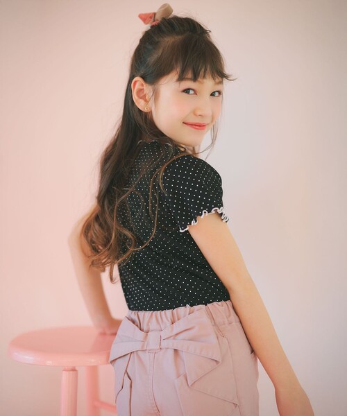 ANY(エニィ)の「バックリボン ショートパンツ(その他パンツ・キッズ・ブルー系7/ピンク系/ブラック系・110/120/130)」の15枚目の写真