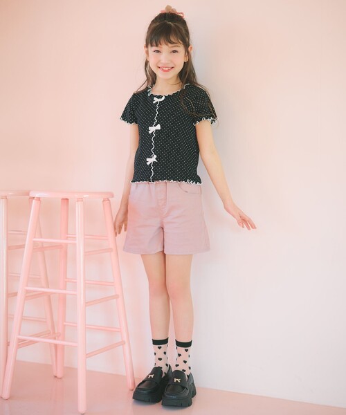ANY(エニィ)の「バックリボン ショートパンツ(その他パンツ・キッズ・ブルー系7/ピンク系/ブラック系・110/120/130)」の16枚目の写真