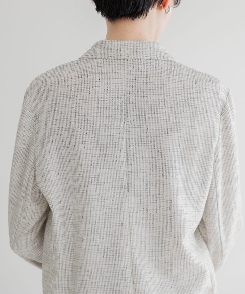 Paradise Picnic（パラダイスピクニック）の「Dignite Collier WEB限定シアーツイードジャケット（テーラードジャケット・レディース・ホワイト/ブラック・FREE）」の7枚目の写真