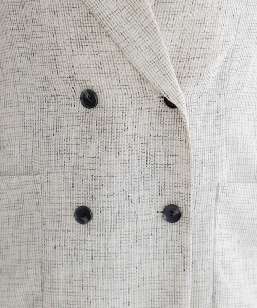 Paradise Picnic（パラダイスピクニック）の「Dignite Collier WEB限定シアーツイードジャケット（テーラードジャケット・レディース・ホワイト/ブラック・FREE）」の8枚目の写真