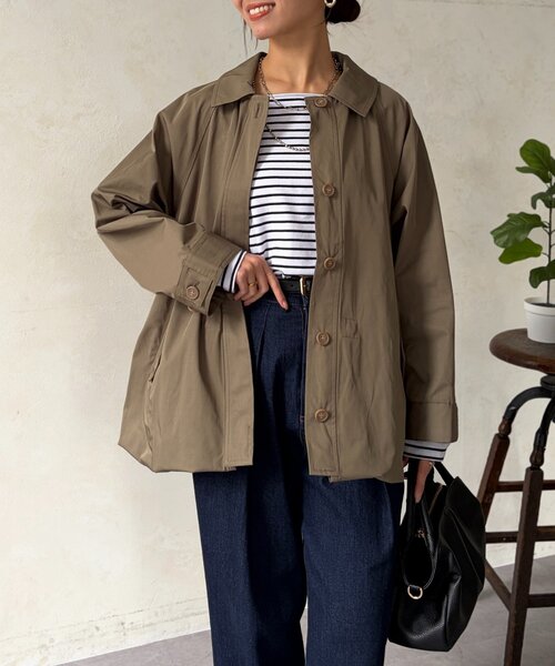 Chez toi（シェトワ）の「【マルチWAY】ステンカラーコート（その他アウター・レディース・ライトベージュ/カーキ/ネイビー・FREE）」の2枚目の写真