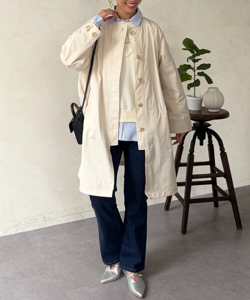 Chez toi（シェトワ）の「【マルチWAY】ステンカラーコート（その他アウター・レディース・ライトベージュ/カーキ/ネイビー・FREE）」の6枚目の写真