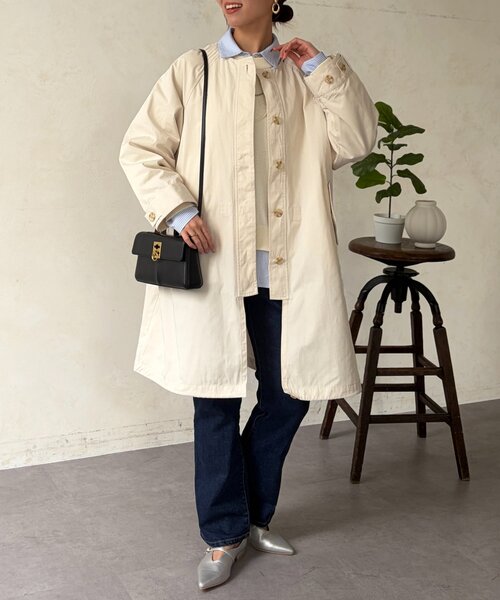 Chez toi（シェトワ）の「【マルチWAY】ステンカラーコート（その他アウター・レディース・ライトベージュ/カーキ/ネイビー・FREE）」の7枚目の写真