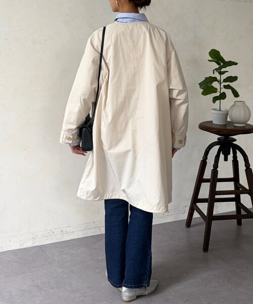 Chez toi（シェトワ）の「【マルチWAY】ステンカラーコート（その他アウター・レディース・ライトベージュ/カーキ/ネイビー・FREE）」の10枚目の写真