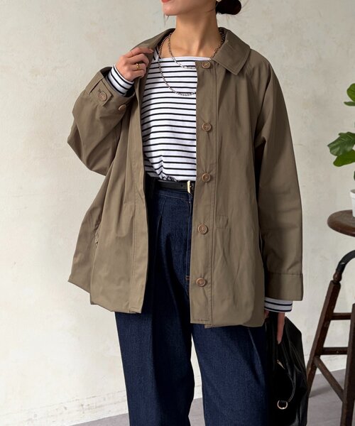 Chez toi（シェトワ）の「【マルチWAY】ステンカラーコート（その他アウター・レディース・ライトベージュ/カーキ/ネイビー・FREE）」の11枚目の写真