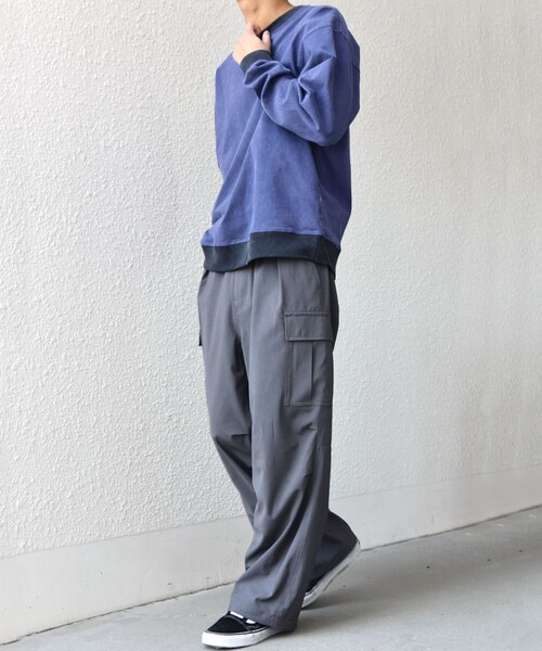 SHIPS any（シップス エニィ）の「SHIPS any:〈吸水速乾〉Rapidry スマート ワイド イージー カーゴ パンツ(セットアップ対応)◆（カーゴパンツ・メンズ・ブラック/グレー/ベージュ・SMALL/MEDIUM/LARGE）」の5枚目の写真