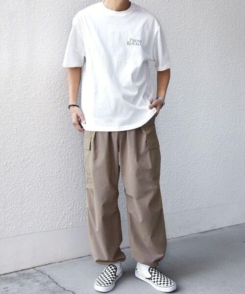 SHIPS any（シップス エニィ）の「SHIPS any:〈吸水速乾〉Rapidry スマート ワイド イージー カーゴ パンツ(セットアップ対応)◆（カーゴパンツ・メンズ・ブラック/グレー/ベージュ・SMALL/MEDIUM/LARGE）」の14枚目の写真