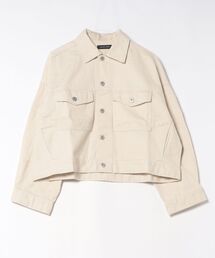 QUEENS COURT（クイーンズコート）の「カラーデニムボクシーフィットブルゾン≪洗濯機で洗える≫（ブルゾン）」