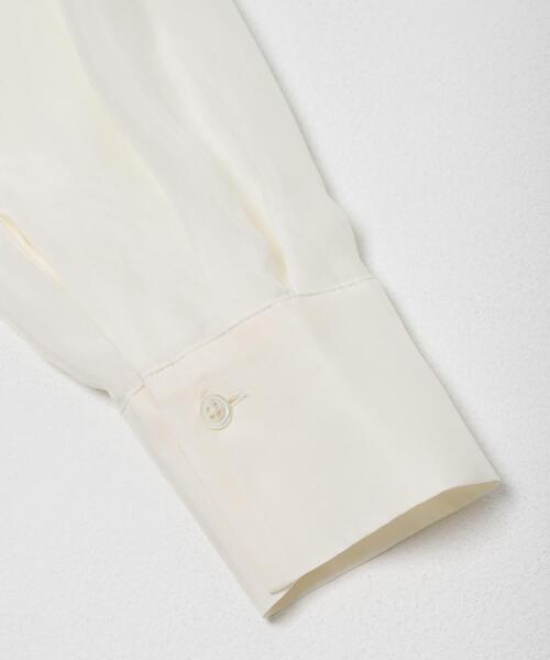 URBAN RESEARCH(アーバンリサーチ)の「キュプラシャツ(シャツ/ブラウス・レディース・チャコールグレー/オフホワイト/ライトベージュ・FREE)」の9枚目の写真