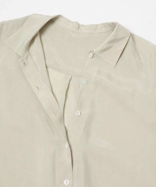 URBAN RESEARCH(アーバンリサーチ)の「キュプラシャツ(シャツ/ブラウス・レディース・チャコールグレー/オフホワイト/ライトベージュ・FREE)」の18枚目の写真