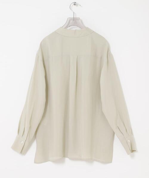 URBAN RESEARCH(アーバンリサーチ)の「キュプラシャツ(シャツ/ブラウス・レディース・チャコールグレー/オフホワイト/ライトベージュ・FREE)」の20枚目の写真