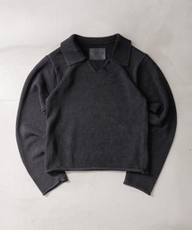ANDER HUNK（アンダーハンク）の「Roll-up Skipper Knit Polo / ロールアップスキッパーニットポロ（ニット/セーター）」