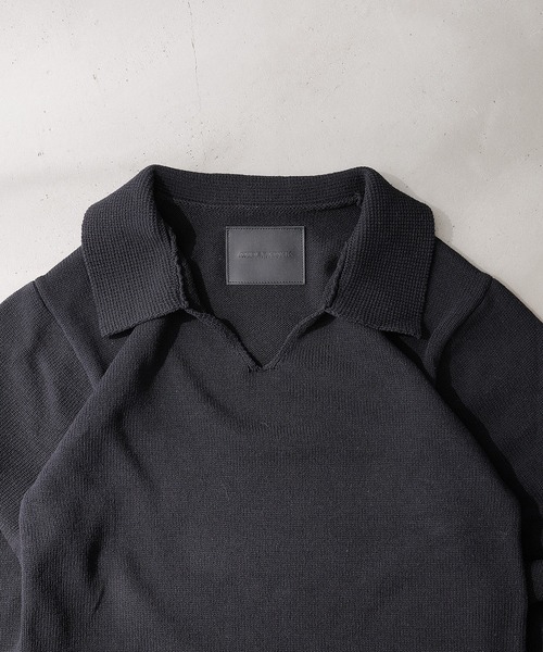 ANDER HUNK(アンダーハンク)の「Roll-up Skipper Knit Polo / ロールアップスキッパーニットポロ(ニット/セーター・メンズ・その他/ブラック・MEDIUM/LARGE)」の20枚目の写真