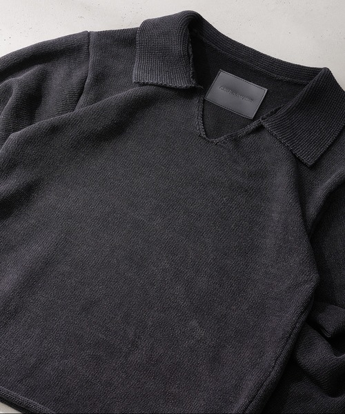 ANDER HUNK(アンダーハンク)の「Roll-up Skipper Knit Polo / ロールアップスキッパーニットポロ(ニット/セーター・メンズ・その他/ブラック・MEDIUM/LARGE)」の21枚目の写真