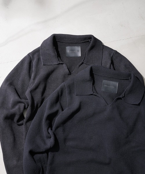 ANDER HUNK(アンダーハンク)の「Roll-up Skipper Knit Polo / ロールアップスキッパーニットポロ(ニット/セーター・メンズ・その他/ブラック・MEDIUM/LARGE)」の22枚目の写真