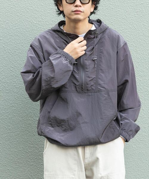 FORK&SPOON（フォークアンドスプーン）の「FORK&SPOON　シアーアノラックパーカー（パーカー・メンズ・チャコールグレー/ブラック・5/4）」の6枚目の写真