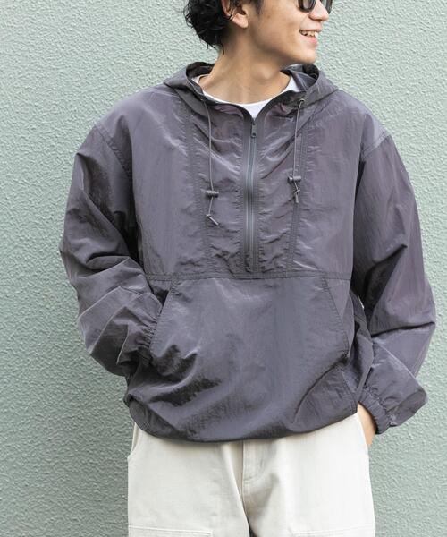 FORK&SPOON（フォークアンドスプーン）の「FORK&SPOON　シアーアノラックパーカー（パーカー・メンズ・チャコールグレー/ブラック・5/4）」の7枚目の写真