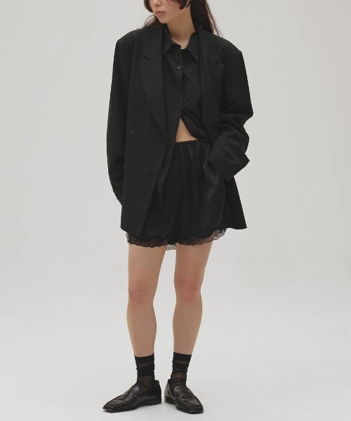 TODAYFUL(トゥデイフル)の「TODAYFUL Satin Lace Halfpants サテンレースハーフパンツ/12610722(その他パンツ・レディース・ミント/ブラック/アイボリー・36)」の10枚目の写真