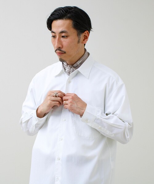 GLOSTER（グロスター）の「【イタリア製】バンダナ柄ペイズリースカーフ（バンダナ/スカーフ・メンズ・グレイッシュベージュ/オレンジ/ネイビー/ミント・FREE）」の13枚目の写真