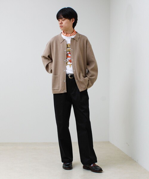 GLOSTER（グロスター）の「【イタリア製】バンダナ柄ペイズリースカーフ（バンダナ/スカーフ・メンズ・グレイッシュベージュ/オレンジ/ネイビー/ミント・FREE）」の16枚目の写真