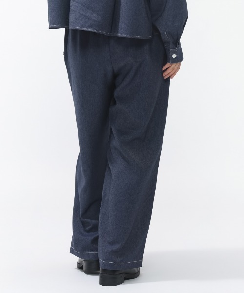 CONVERSE（コンバース）の「コンバース  SYNTHETIC DENIM PANTS L シンセティックデニムパンツ（デニムパンツ・レディース・ネイビー/ブラック/オフホワイト・M/L）」の14枚目の写真