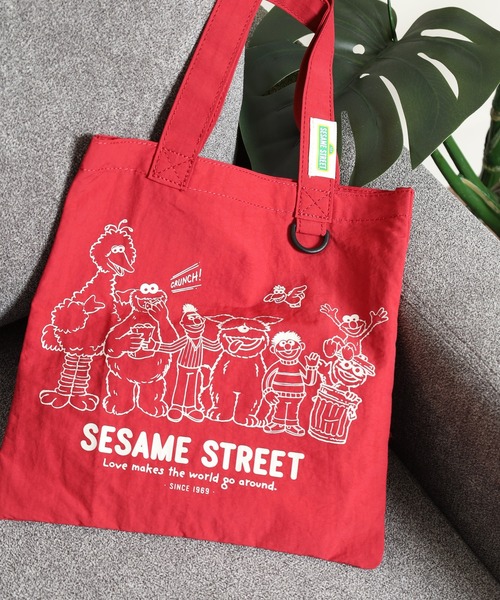 SESAME STREET(セサミストリート)の「SESAME STREET セサミストリート ミニフラットトートバッグ(トートバッグ・レディース・イエロー/カーキ/レッド・FREE)」の6枚目の写真