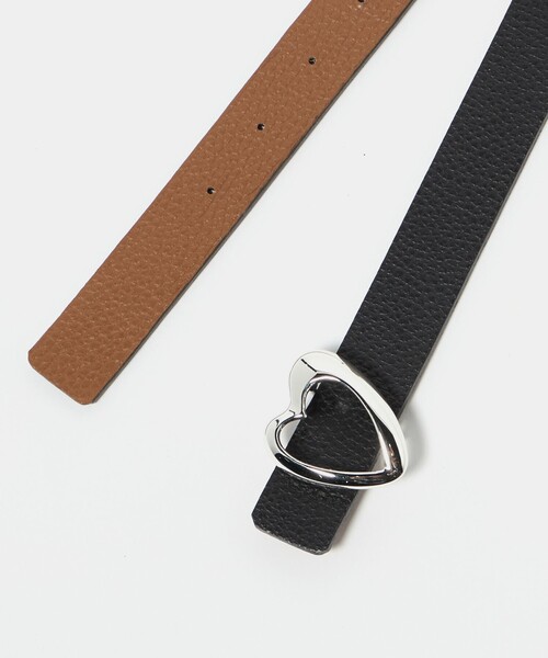 A VACATION（アヴァケーション）の「＜A VACATION＞OPEN/HRT リバーシブル ベルト（ベルト・レディース・シルバー・FREE）」の5枚目の写真