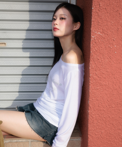ROSEFRANTZ（ロゼフランツ）の「Lettering Angel Long Sleeve [Ivory]（Tシャツ/カットソー・レディース・ホワイト・OS）」の15枚目の写真