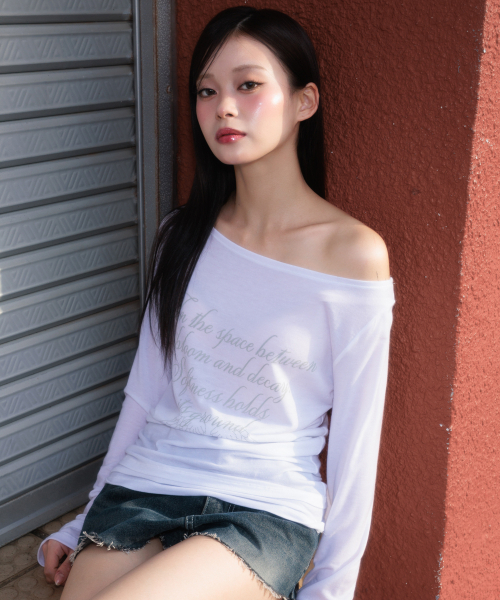 ROSEFRANTZ（ロゼフランツ）の「Lettering Angel Long Sleeve [Ivory]（Tシャツ/カットソー・レディース・ホワイト・OS）」の16枚目の写真