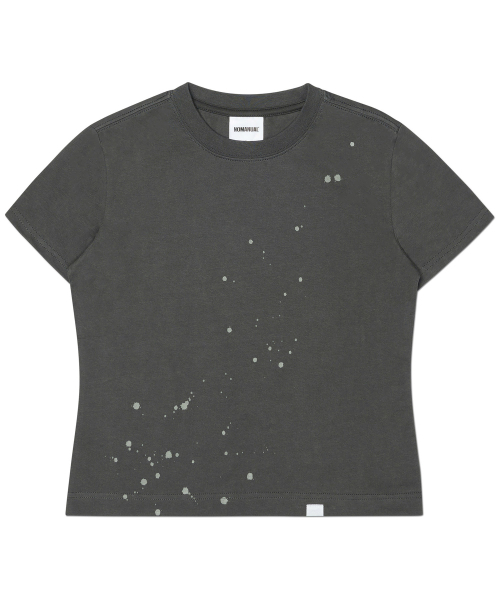 NOMANUAL（NOMANUAL）の「NM PAINTED T-SHIRT (WOMAN) - CHARCOAL（Tシャツ/カットソー・レディース・その他・LARGE/MEDIUM/SMALL）」の2枚目の写真