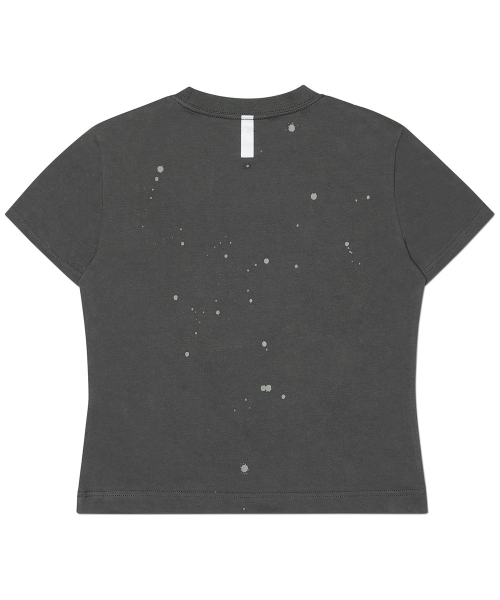 NOMANUAL（NOMANUAL）の「NM PAINTED T-SHIRT (WOMAN) - CHARCOAL（Tシャツ/カットソー・レディース・その他・LARGE/MEDIUM/SMALL）」の3枚目の写真