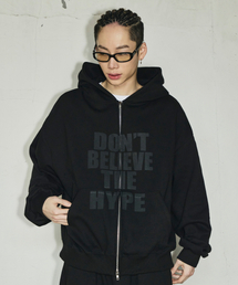 SCALLYWAG（スカリーワグ）の「レタリングオーバーサイズフードジップアップ[ブラック]（パーカー）」