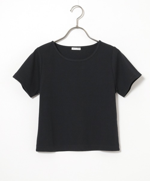 Honeys(ハニーズ)の「コンパクトトップス(Tシャツ/カットソー・レディース・レッド/ホワイト/モカ/ブラック/ブルー・S/M/L)」の20枚目の写真