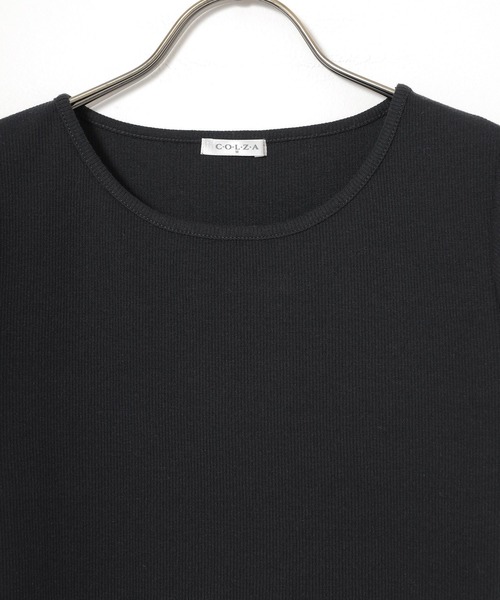 Honeys(ハニーズ)の「コンパクトトップス(Tシャツ/カットソー・レディース・レッド/ホワイト/モカ/ブラック/ブルー・S/M/L)」の21枚目の写真