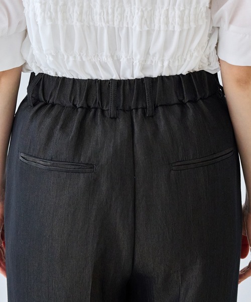 LAVEANGE(ラビアンジェ)の「デニムライクウエストベルトパンツ(その他パンツ・レディース・ネイビー/ブラック・5L/4L/3L/LL/M)」の6枚目の写真