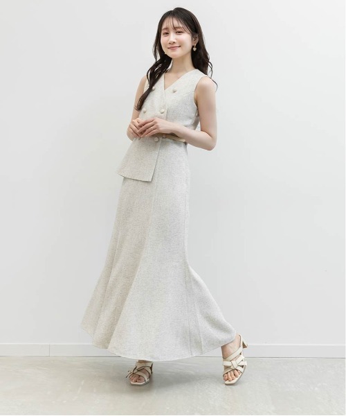RANDA(ランダ)の「アシンメトリーリボンミュールサンダル(サンダル・レディース・グレイッシュベージュ/ブラック/アイボリー・M/S/L/LL)」の9枚目の写真